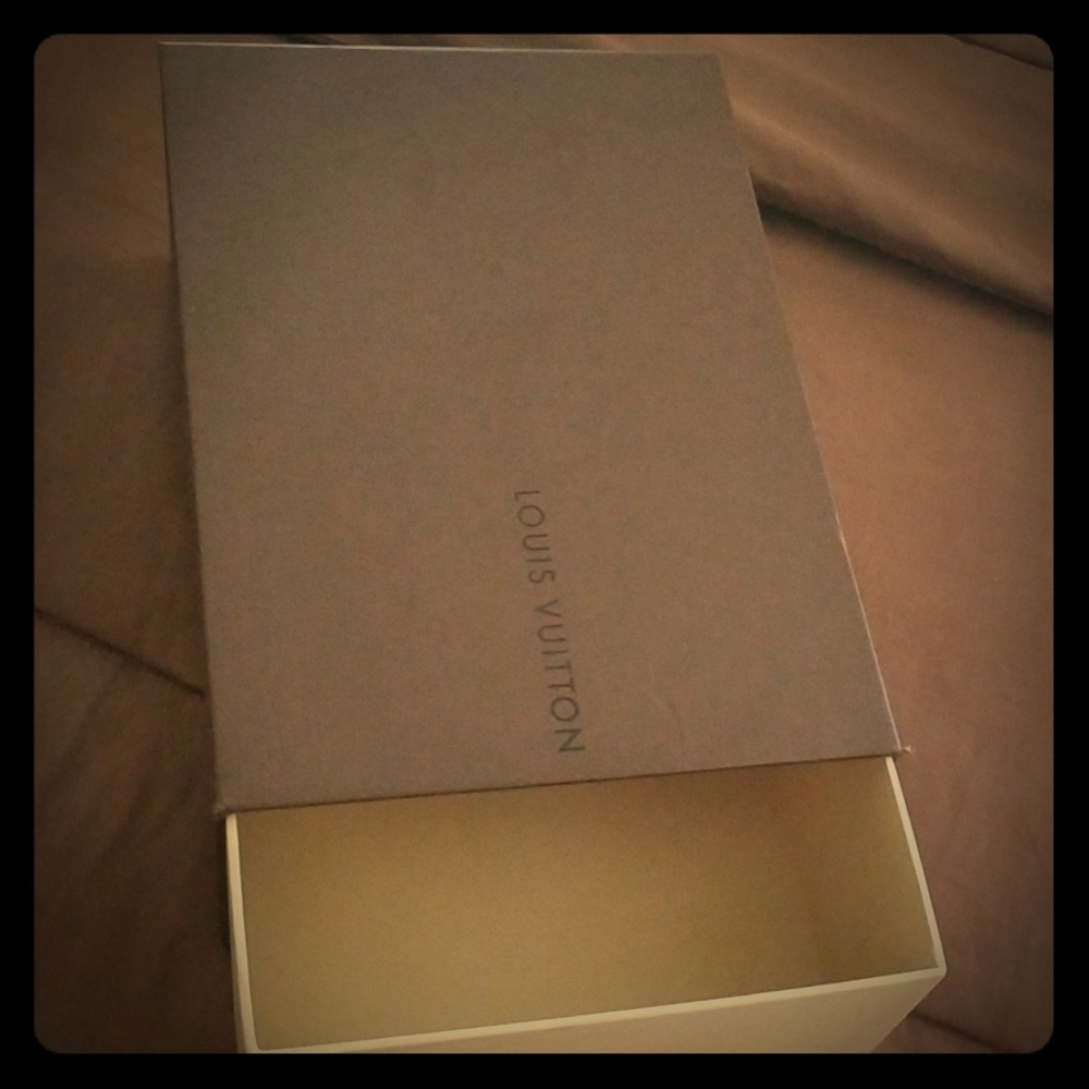 Louis Vuitton slide open shoe box